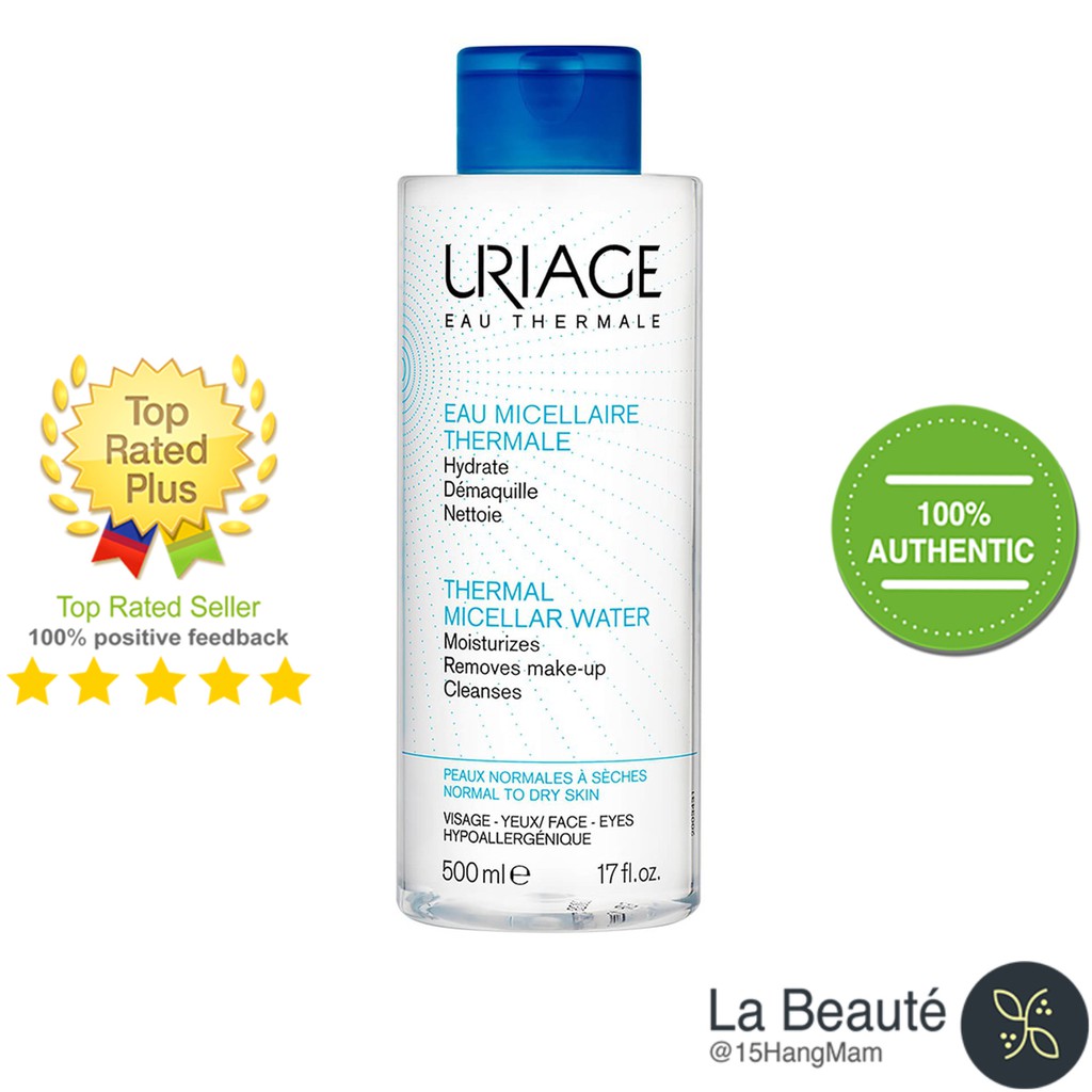 Uriage Thermal Micellar Water Normal Skin - Nước Tẩy Trang Cho Da Thường 500ml