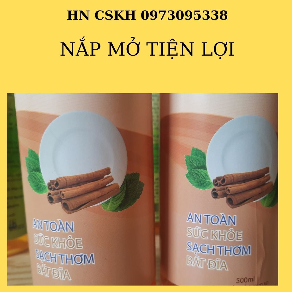 Nước rửa bát Lam Hà hương quế 500ml
