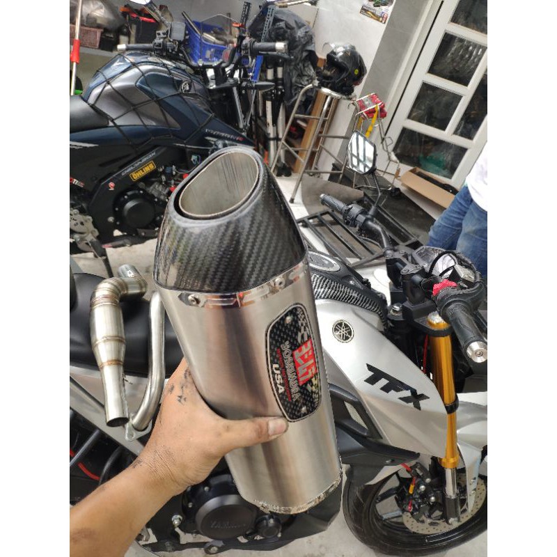 Set pô R77 inox cho MT15 R15 XSR Fz TFX gsx bandit