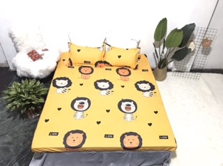 Bộ 5 món hè cotton poly mẫu Sử Tử Vàng