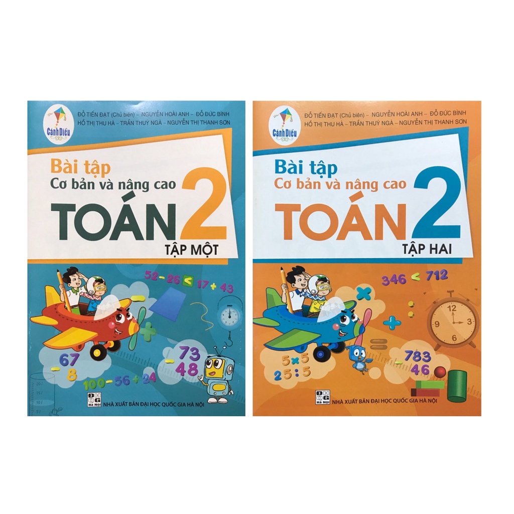 Sách - Combo Bài tập cơ bản và nâng cao toán 2 (Tập 1+Tập 2) - Cánh diều
