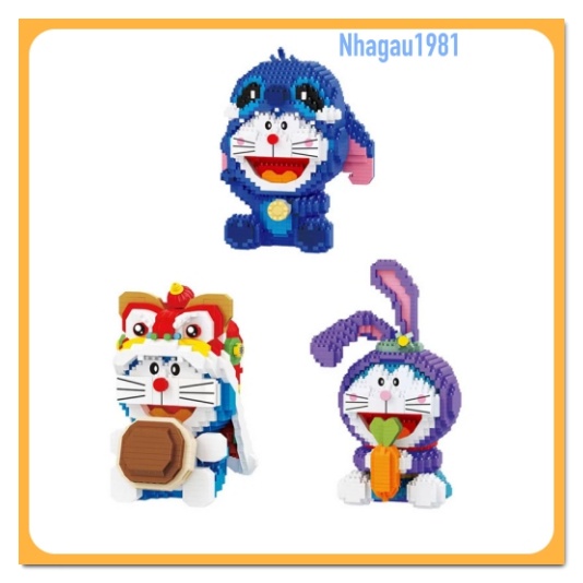 Đồ Chơi Lắp Ráp Doremon Múa Lân Bộ Sưu Tập Doraemon Hãng Balody LP Shop NHAGAU1981