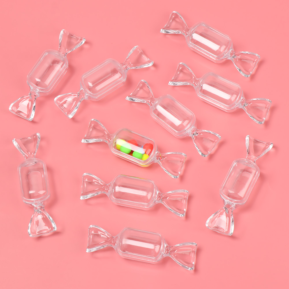 Set 1/2/5/10 Hộp Nhựa Acrylic Trong Suốt Đựng Đồ Trang Sức