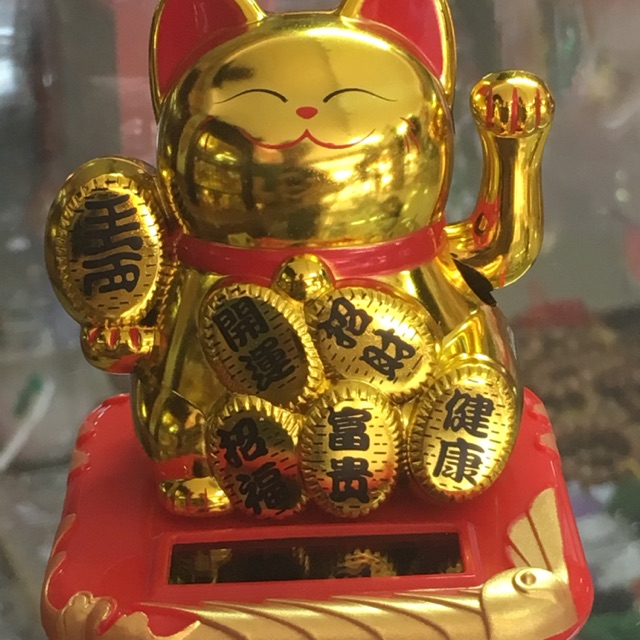 Mèo ngoắc khách năng lượng 8cm .