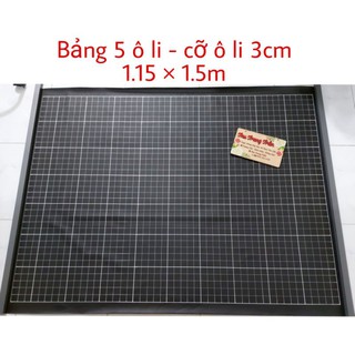 📚 Bảng 5 ôli - cỡ ôli 3cm - 1.15×1.5m - ko nẹp