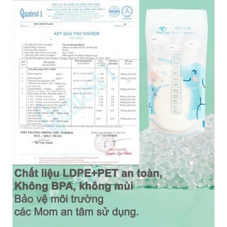 Túi trữ sữa Kichilachi 250ml( chính hãng)