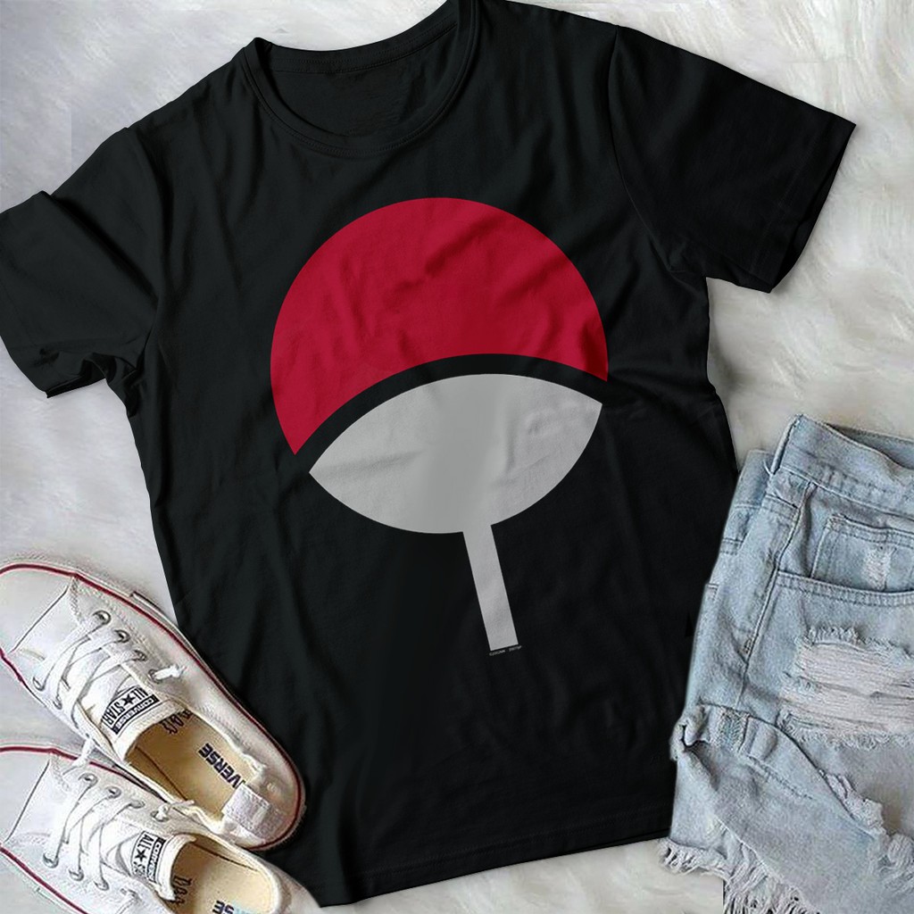 Áo nam nữ unisex Naruto - Áo thun in hình biểu tượng Uchiha