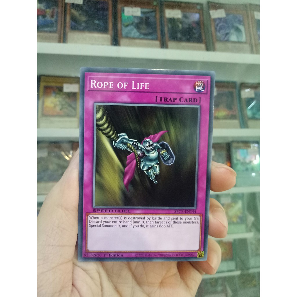 Thẻ Bài Lẻ YugiOh! Mã SBCB-EN144 - Rope of Life - Common - 1st Edition