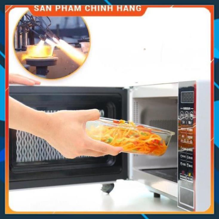 CHÍNH HÃNG -  Hộp đựng cơm thủy tinh,hộp thủy tinh chia 2 ngăn, 3 ngăn,hộp thủy tinh đựng thực phẩm,thức ăn