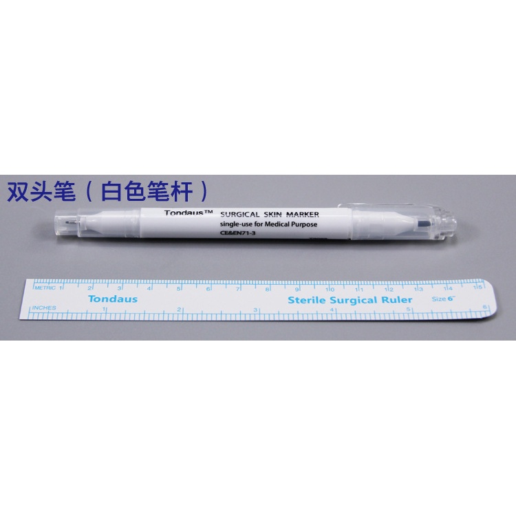 Bút Đánh Dấu Hình Xăm Hai Đầu Không Dùng Điện Chống Thấm Nước Phong Cách Hàn Quốc