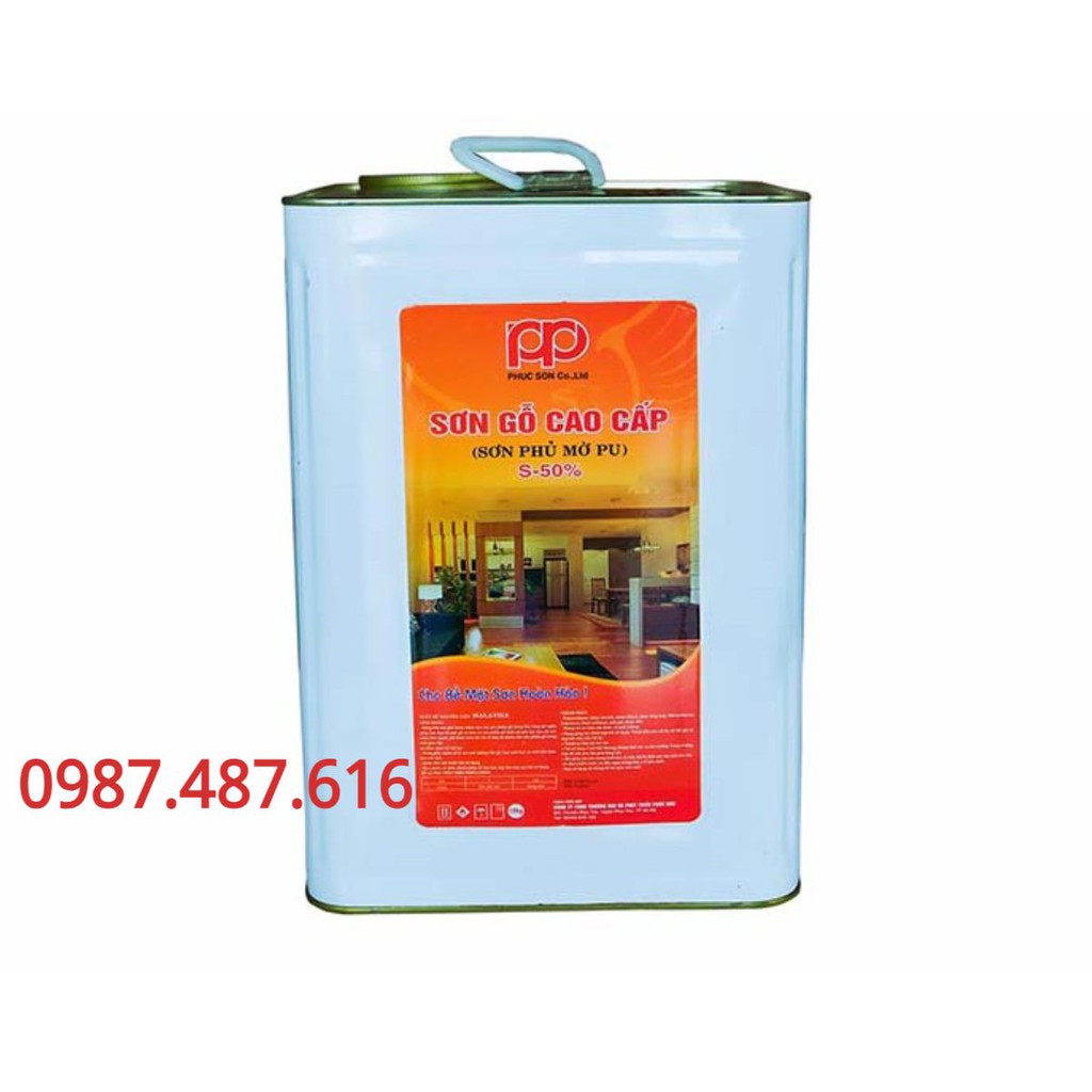 Sơn Pu sơn gỗ cao cấp Sơn mờ 50%