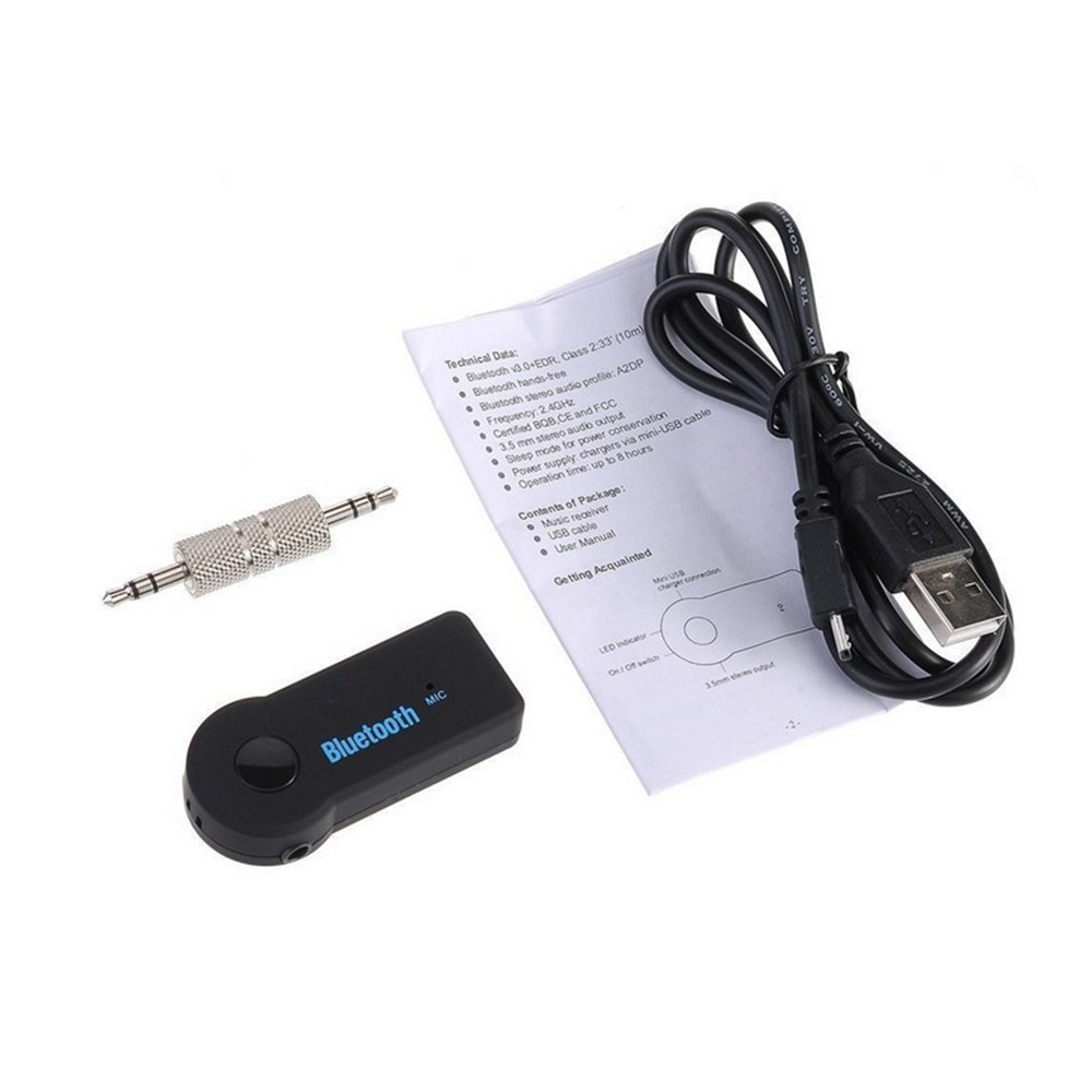 【ready】 Bluetooth 4.0 Audio Receiver Transmitter 3.5mm AUX Stereo Adapter for PC TV PSP Phone Ipad Video Player lotus1