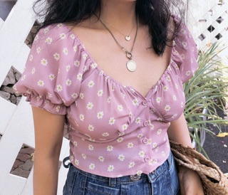 ÁO CROPTOP HOA