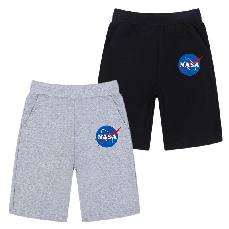 NASA Retro Logo Trẻ em cổ điển Quần short giản dị Đàn hồi tập thể dục Quần short thể thao