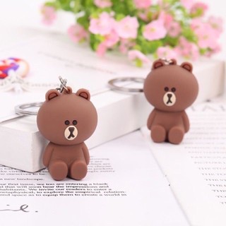 Móc khoá gấu khủng long xanh