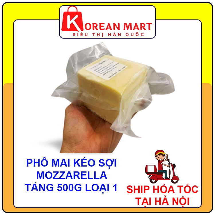Phô mai Mozzarella Đức kéo sợi làm hotdog, pizza gói 500g