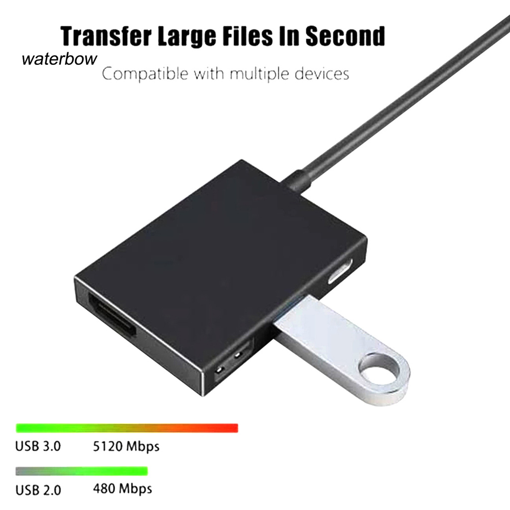 ww 4-in-1 Multiport Type-C to HDMI-compatible USB PD Hub Docking Station Adapter for PC Computer