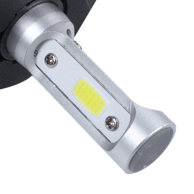 Bóng ĐèN Pha Xe Hơi MàU TrắNg 6000K, led TrắNg 2X S2 H4 72W 8000LM