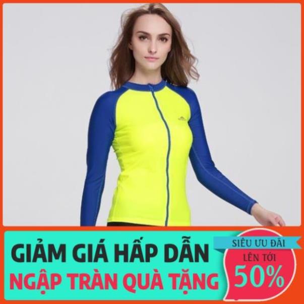 LẺ ÁO BƠI NỮ DÀI TAY KÉO KHÓA thun lạnh dày đẹp hàng SBART  ཾ ་ * new