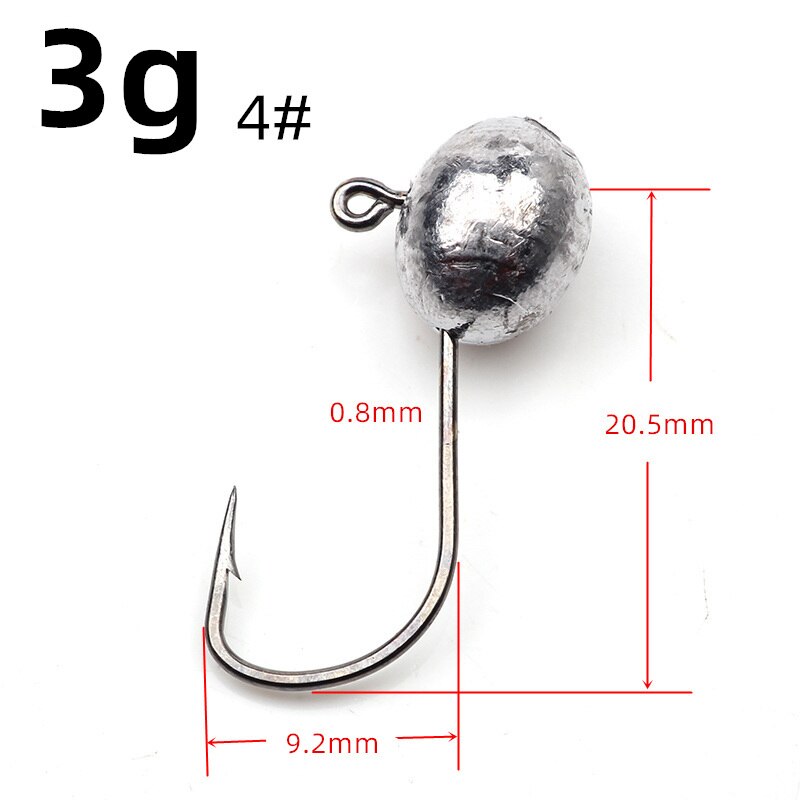 Set 10 Mồi Giả Nhử Cá 2g 3g 4g 5g Bằng Nhựa Cứng Gắn Kèm Móc Câu