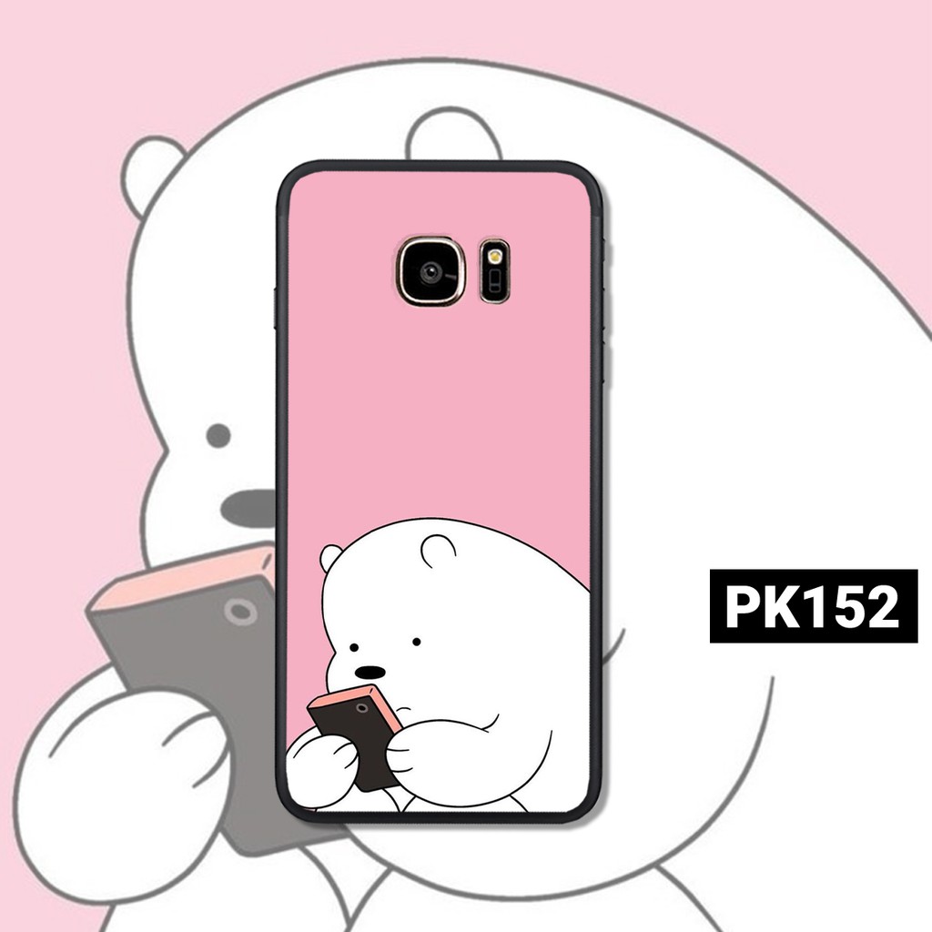 [Freeship từ 50k] ỐP LƯNG SAMSUNG S6 - S6 EDGE - S7 - S7 EDGE IN HÌNH GẤU WE BARE BEARS