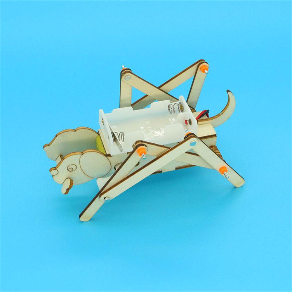 Đồ Chơi Mô Hình Chú Chó Robot Sử Dụng Năng Lượng Mặt Trời Bằng Gỗ