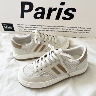 Giày đế thể thao sneaker nữ foxy đế bằng phong cách hàn quốc phối da lộn fox028
