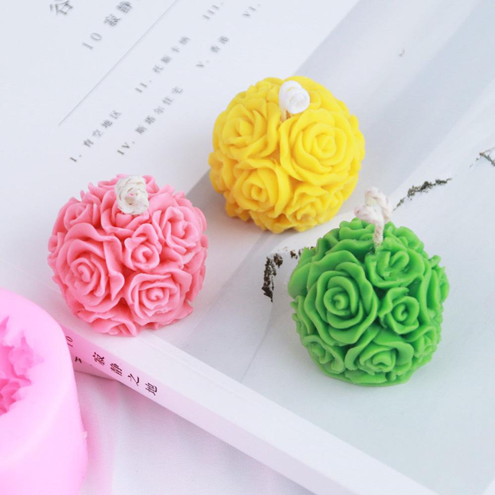 Khuôn Làm Nến Handmade Hình Hoa 3D Bằng Silicone Tiện Lợi Dành Cho Trang Trí Nhà Cửa