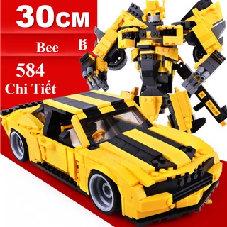 [584 CHI TIẾT-HÀNG CHUẨN] BỘ ĐỒ CHƠI XẾP HÌNH ROBOT BEE - Lắp Ráp Robot Người Máy Biến Hình BEE