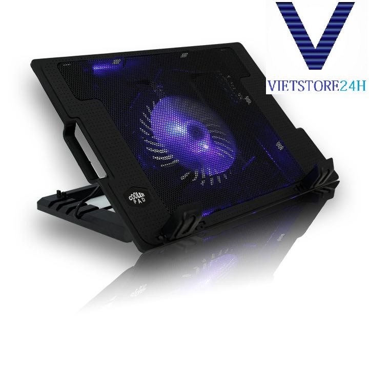 Đế tản nhiệt laptop chân nghiêng COOLERPAD 1 FAN to cực mát