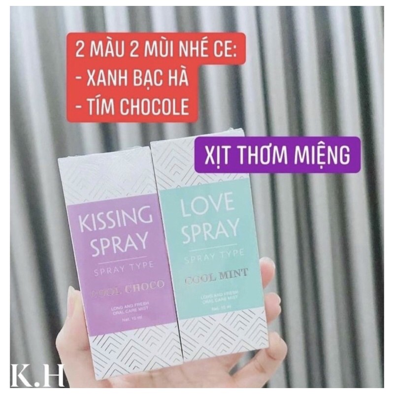 Xịt thơm miệng Qlaydy Love Spray, Kissing spray