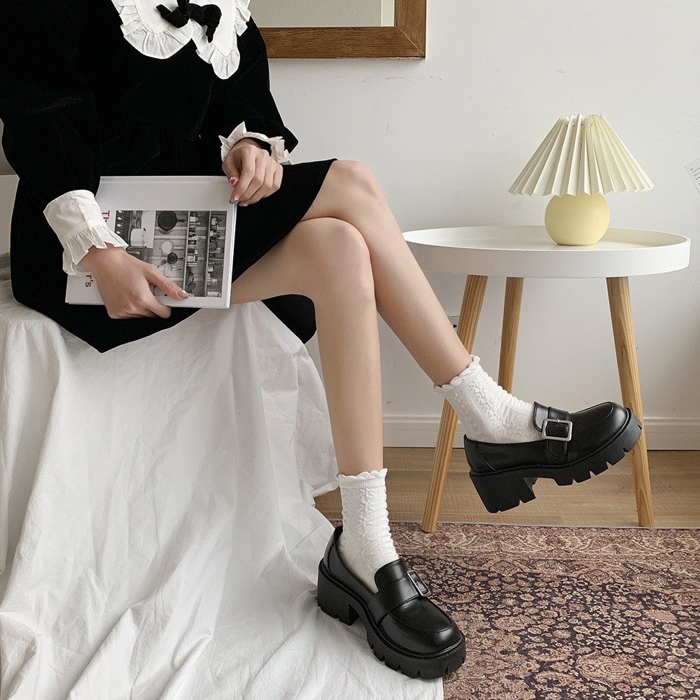 [ HÀNG SẴN - SHIP HỎA TỐC ] Giày oxford phong cách Anh Quốc - Retro xinh xắn - Giày cổ thấp đế 5cm siêu xinh dành cho nữ