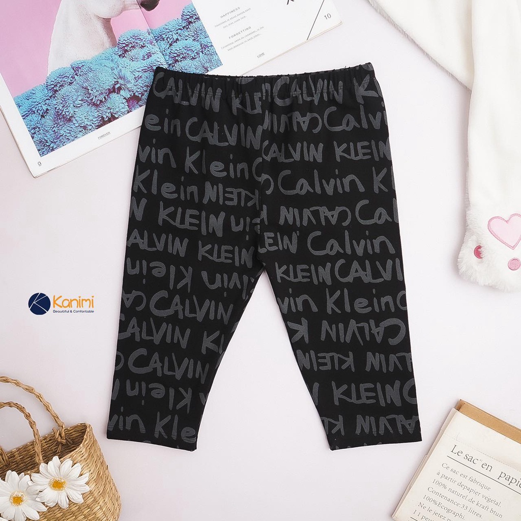 (M2)Quần Leggings lửng bé gái size đại vải cotton xuất 100% mềm đẹp, dày dặn, bao chất và form toàn quốc(18-43kg)