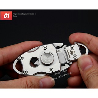 Spinner 3 in 1 móc khóa và dao mini đi phượt