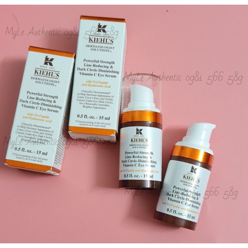 [15ml ]Kiehls  Kem Mắt Làm Sáng&amp; xóa Nhăn Powerful Strength Reducing Eye Brightening