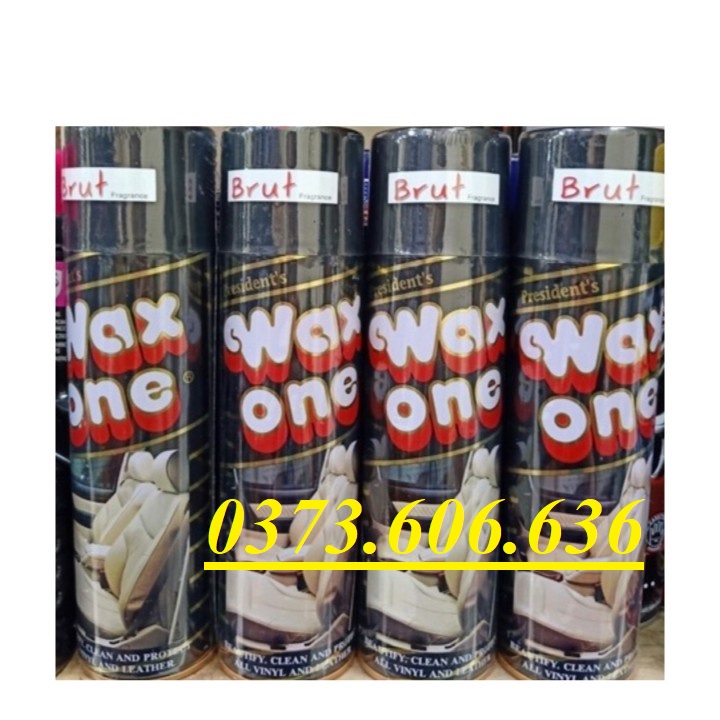 Chai Xịt Đánh Bóng Đa Năng Đồ Da, Đồ Gỗ , Nội Thất Ô Tô - Xe Máy  WAX ONE Thái Lan - Bình Xịt Đánh Bóng Và Làm Sạch