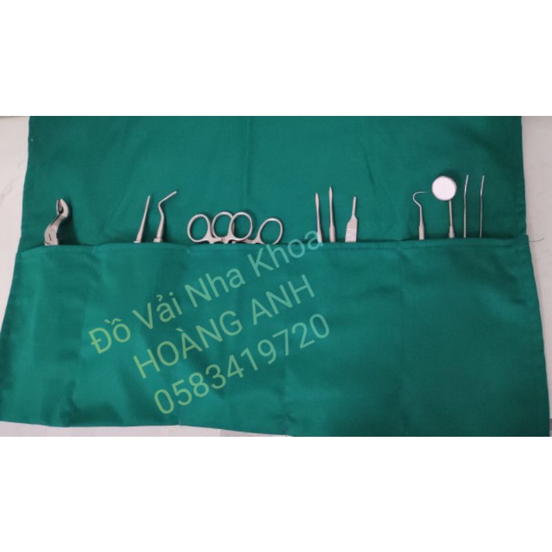 Túi vải 5 ngăn hấp dụng cụ