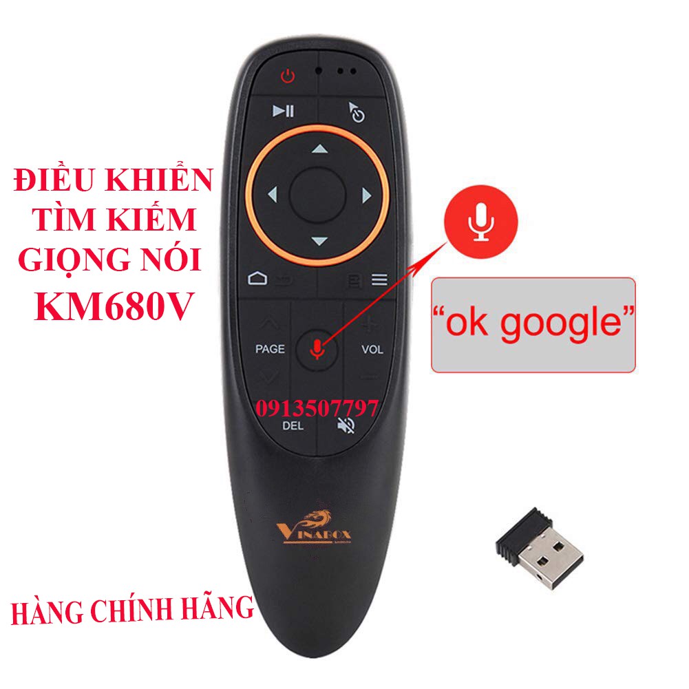 ĐIỀU KHIỂN KM680V - TÍCH HỢP MIC VOICE - TÌM KIẾM BẰNG GIỌNG NÓI