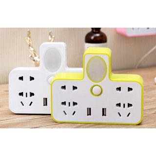 [MÃ GIẢM 50%] Bộ ổ điện chia 2 cổng USB có đèn led( Giao Màu Ngẫu Nhiên)