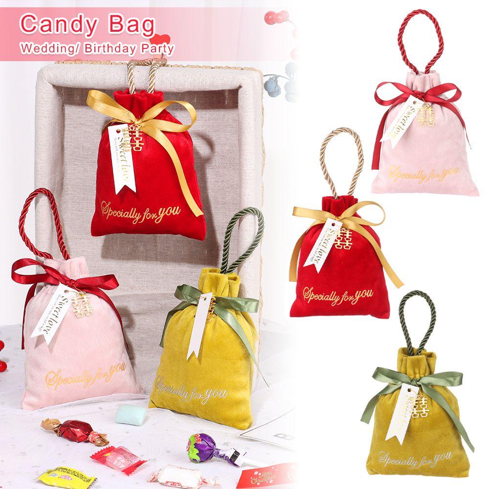 CHOOKEY Túi Nhung Đựng Kẹo, Tiền