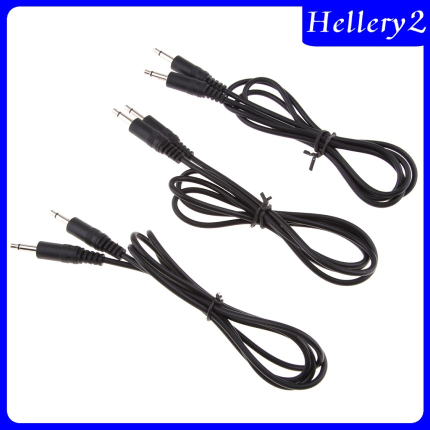 3 Pack Male to Male 3.5mm Aux Audio Mono Cable for 3.5mm-Enabled Devices 1m