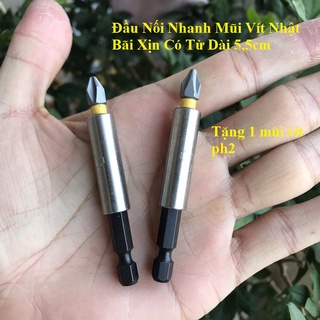 Nối Dài Nhanh Mũi Vít Nhật Bãi Có Từ Dài 5,5cm Tặng 1 mũi vít Dwalt ph2