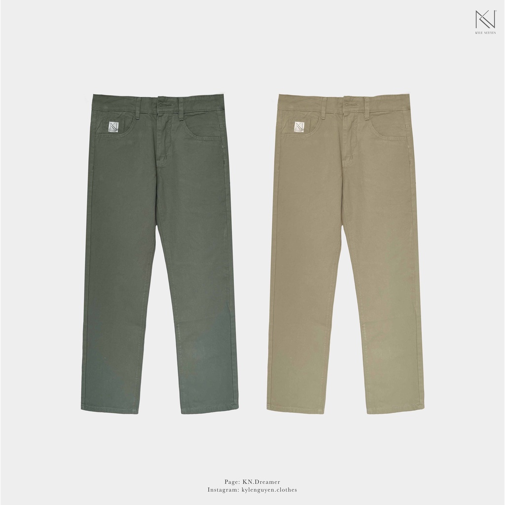 QUẦN KAKI JEANS SUÔNG ỐNG RỘNG - KAKI JEANS'S KN