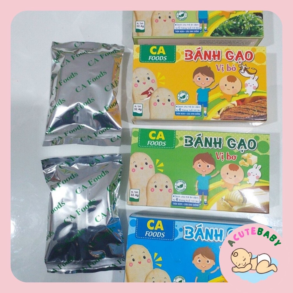 Bánh gạo cho bé- Bánh gạo ăn dăm cho bé Eco Food