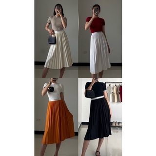 Chân Váy Xếp Ly Dáng Dài Devonltd