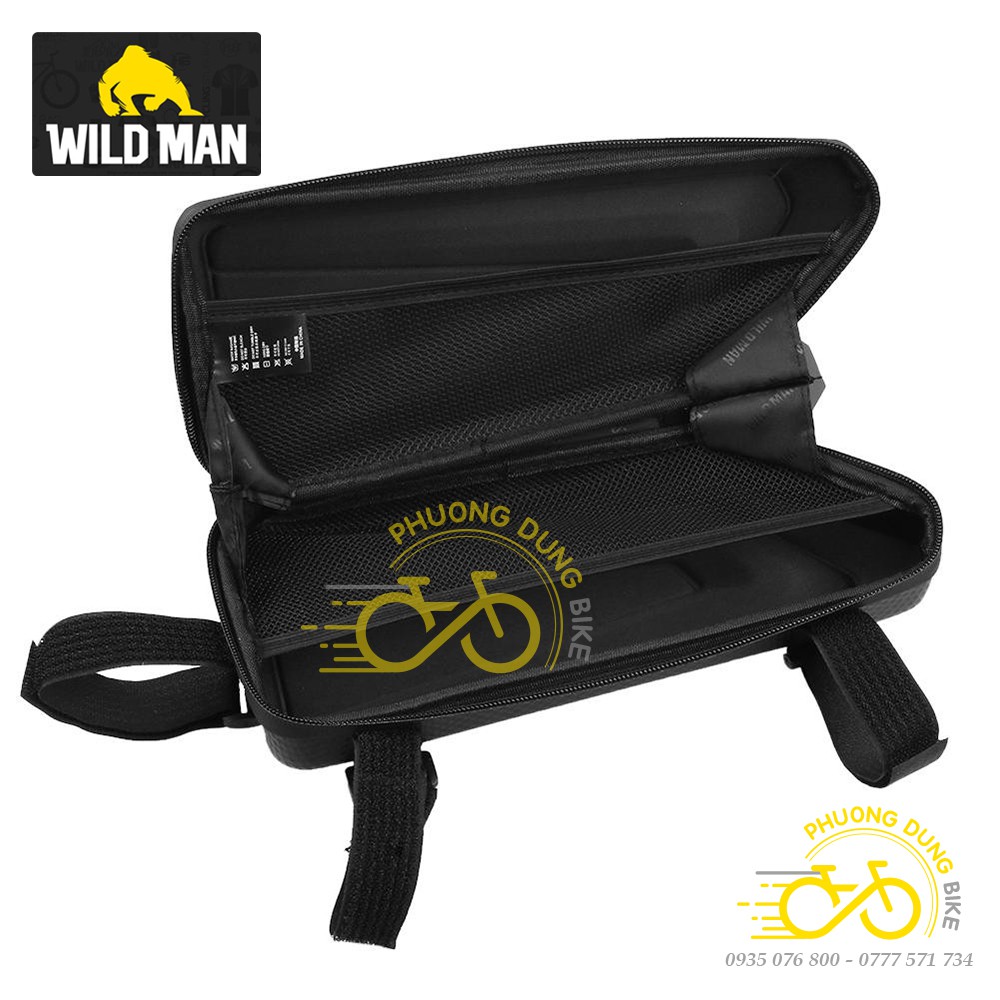 Túi treo khung tam giác hộp cứng xe đạp WILD MAN E4