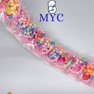 Combo Kẹp Tóc + Vòng Tay MYC Xinh Xắn, Đáng Yêu Dành Cho Bé Gái - MYC Giao Hàng Cực Nhanh
