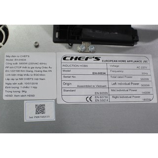 Bếp từ Chefs EH-IH534