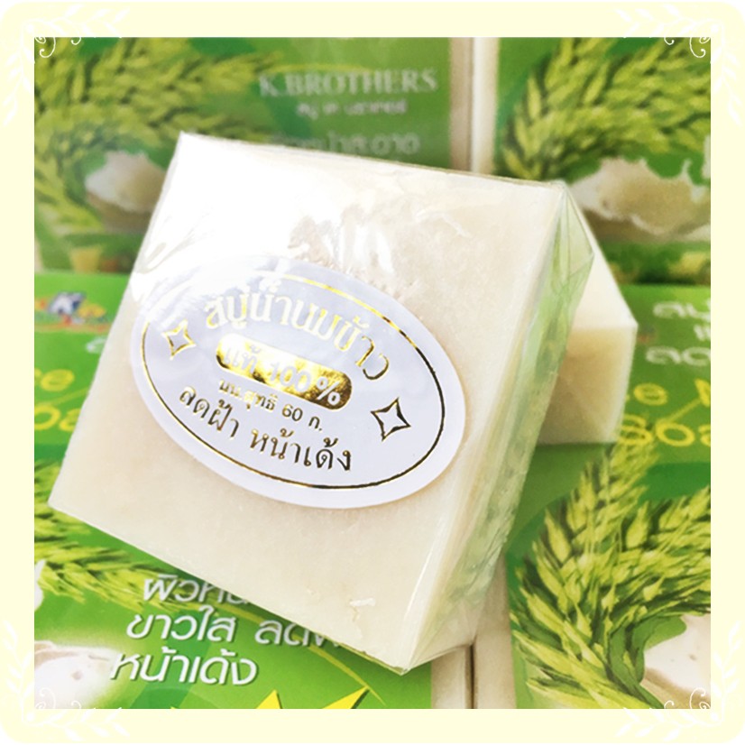 1 Lốc 12 cục] soap xà phòng gạo  Thái Lan