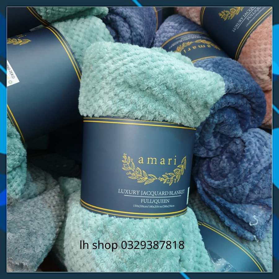 Chăn tuyết nhung vân tổ ong,Mền nhung tuyết hè thu vân ong cao cấp siêu mềm mịn kích thước 1m8x2m